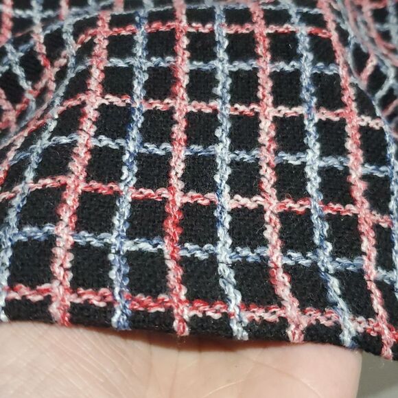 Eloquii Chic Black, Red & Blue Tweed Skirt Size 18 - Picture 5 of 13